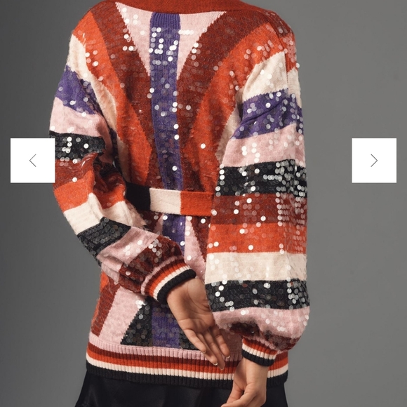 FARM Rio Multicolor Sequin Cardigan - Picture 5 of 5